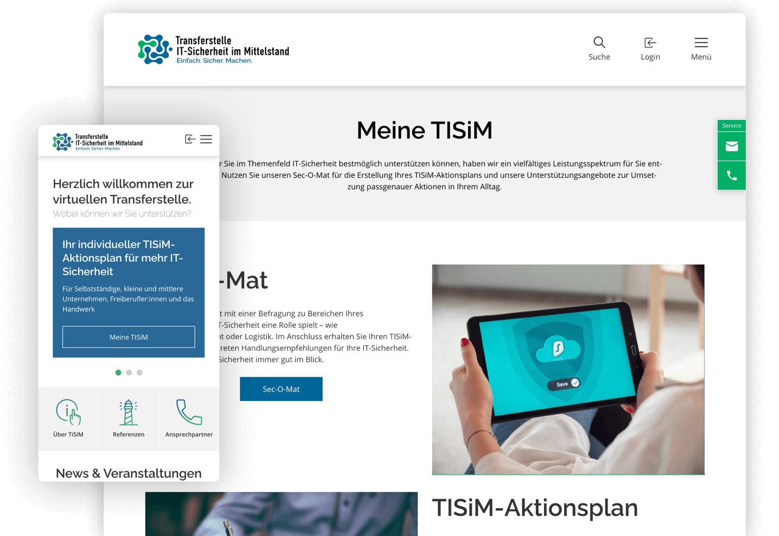 Website-Relaunch der Transferstelle für IT-Sicherheit im Mittelstand (TISiM)