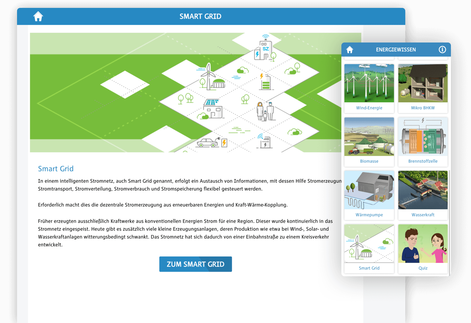 enviaM Energiewissen-App Header