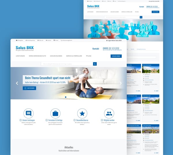 Relaunch der Salus BKK Corporate Website