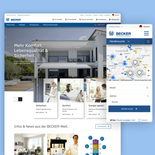 Relaunch der Corporate Website BECKER-Antriebe GmbH