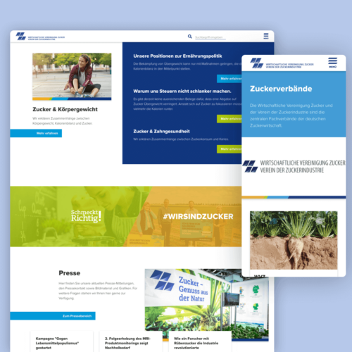 Relaunch der Webseiten der Zuckerverbände