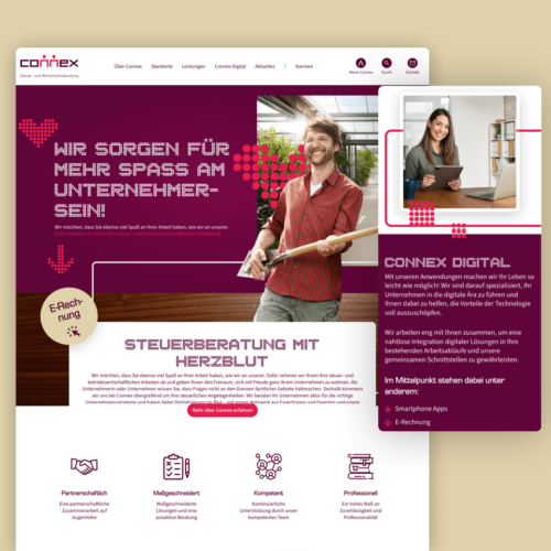 Relaunch der Connex Steuer- und Wirtschaftsberatung GmbH