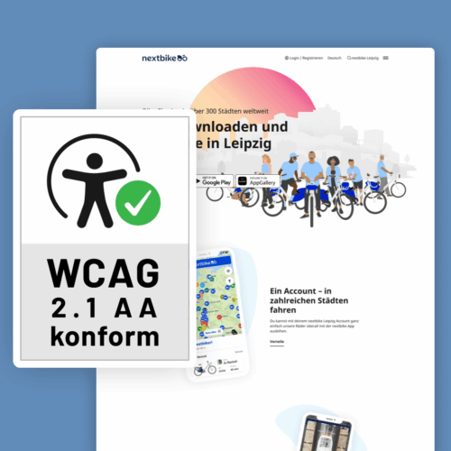 Barrierefreiheit: nextbike – Umsetzung Multisite für deutschen Markt