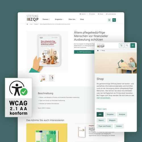 Stiftung ZQP – Überarbeitung Bestellbereich